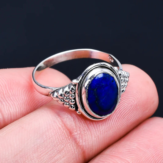 Lapis Lazuli Handmade Statement Ring