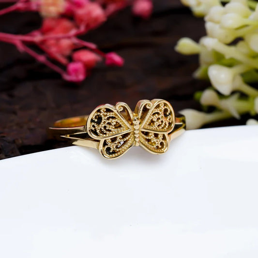 Butterfly Design Statement Handcrafted Ring