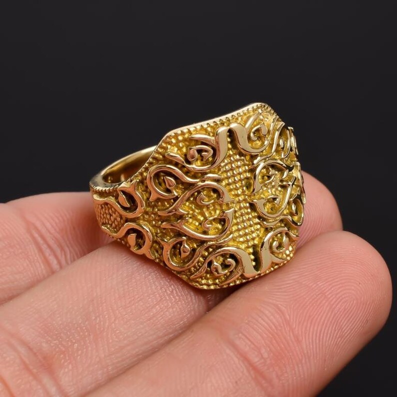 Maze Promise Handcrafted Statement Worry Ring