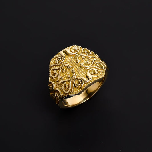 Maze Promise Handcrafted Statement Worry Ring