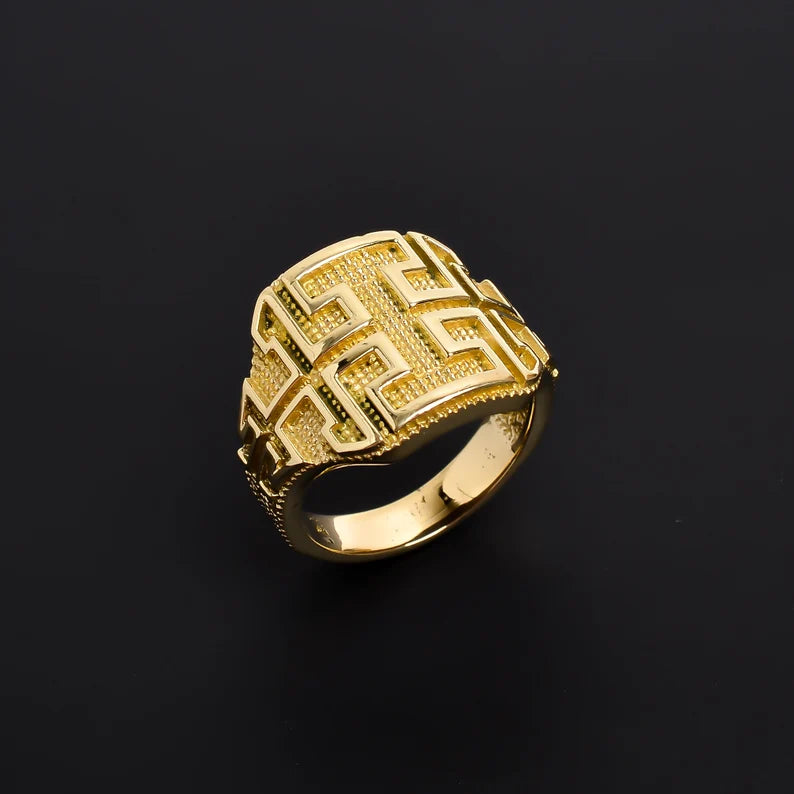 Maze Handcrafted Minimalist Statement Promise Ring