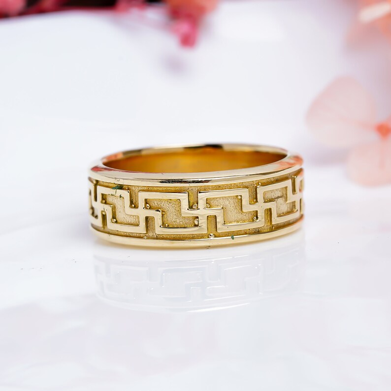 Maze Promise  Band Handcrafted Statement Ring