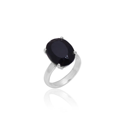 Black Onyx Gemstone Handmade Statement Ring