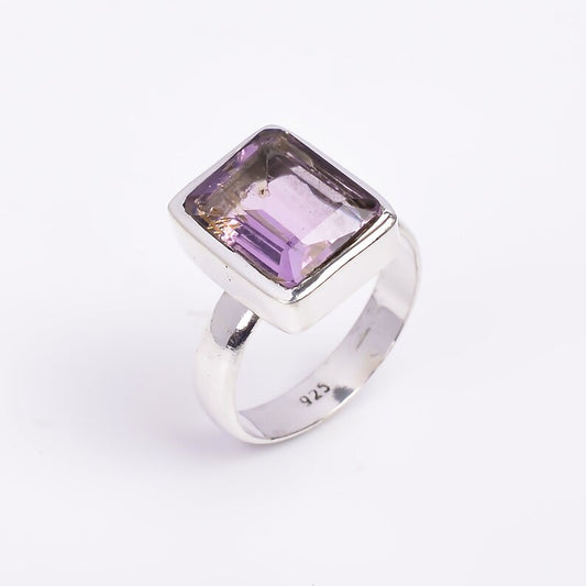 Amethyst Gemstone Statement Handcrafted Ring