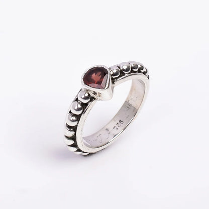 Marquise Shaped Garnet Gemstone Statement Ring