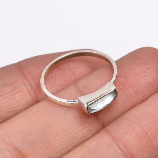 Crystal Gemstone Statement Promise Handcrafted Ring