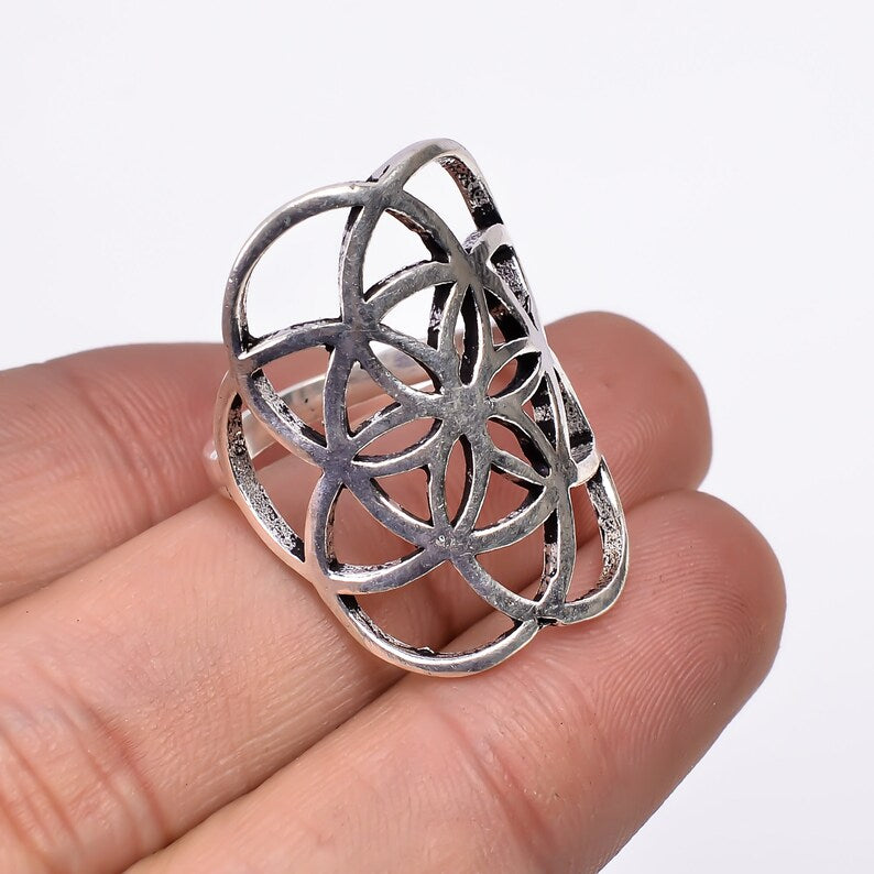 Statement Healing Handcrafted Cocktail Promise Ring