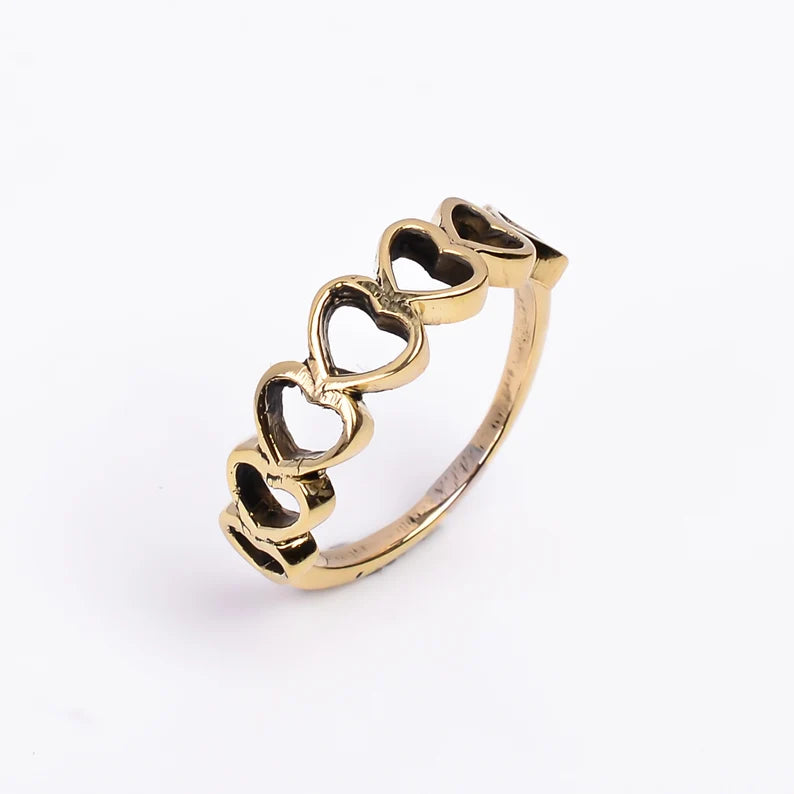 Heart Statement Love Solitarie Minimalist Ring