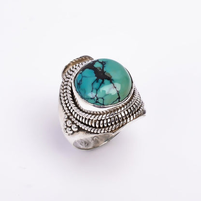 Turquoise Gemstone Handcrafted Signet Ring