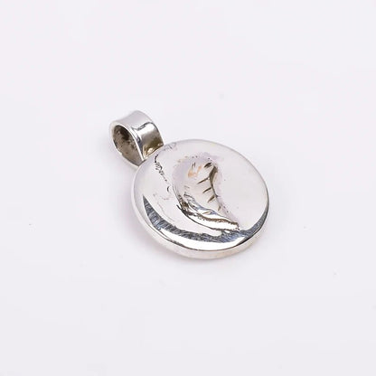925 Sterling Silver Promise Moon Pendant