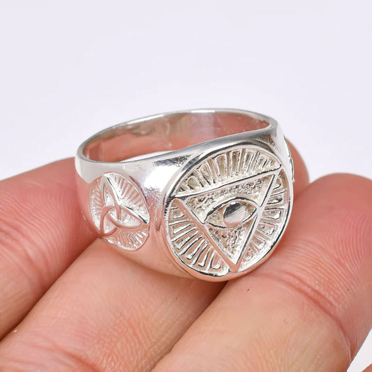 Evil Eye All Seeing Eye Bohemian Statement Ring