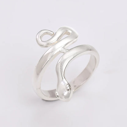 Snake Textured Cobra Adjustable Statement Minimalist Ring