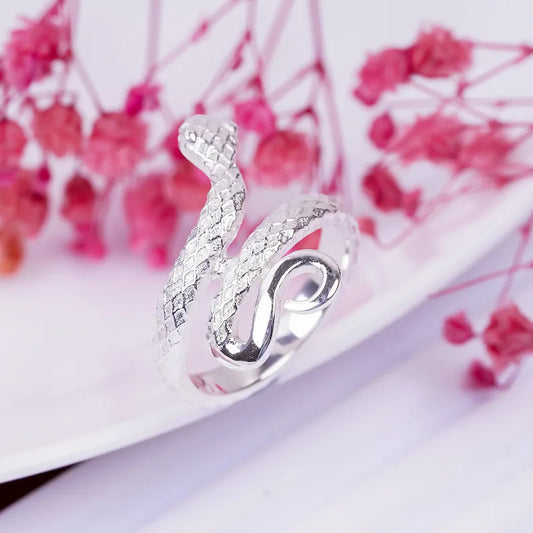 Snake Statement Adjustable Handcrafted Cobra Ring