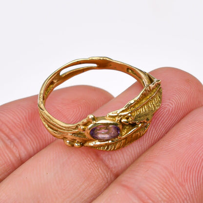 Handcrafted Amethyst Gemstone Statement Ring