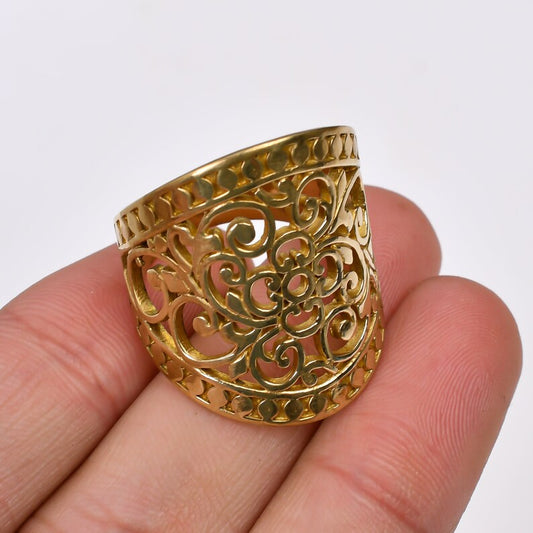 Solid Statement Minimalist Handcrafted Ring