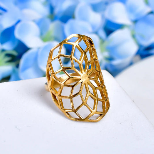 Unique Design Statement Handcrafted Signet Ring