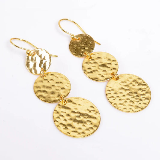 Hammered Handcrafted Drop Dangling Earrings
