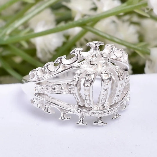 Crown Handcrafted King & Queen Minimalist Ring
