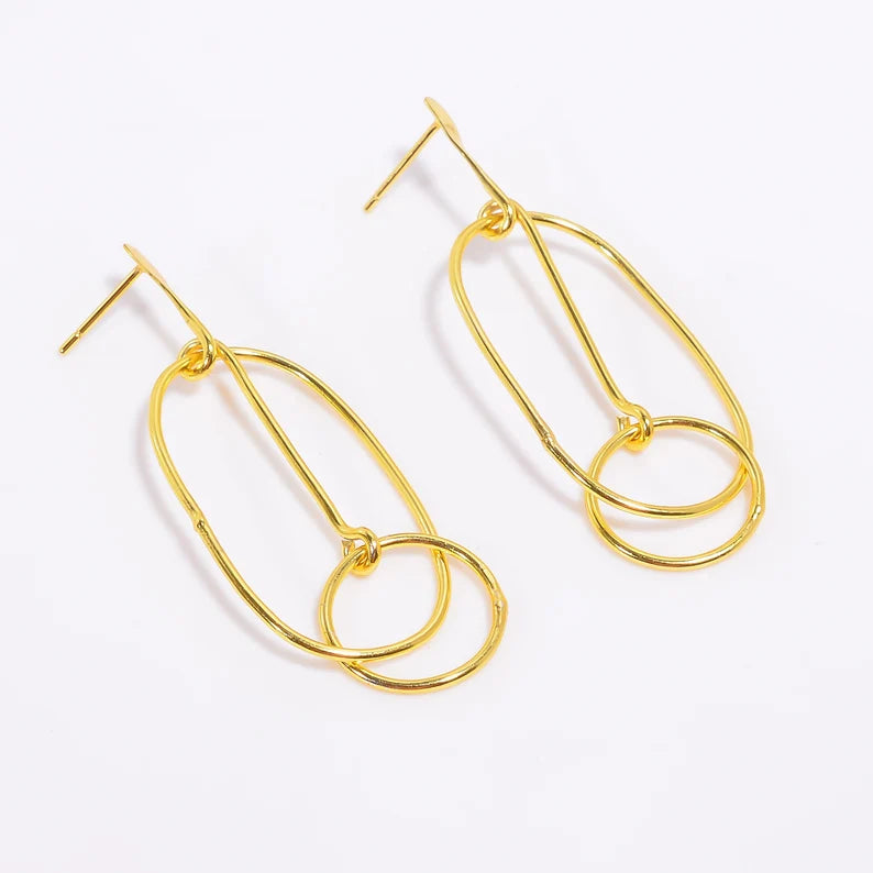 Handcrafted Minimalist Stud Women's Earrings