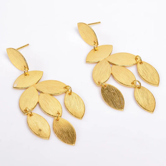 Oval Shaped Stud Minimalist Handcrafted Women's Earrings