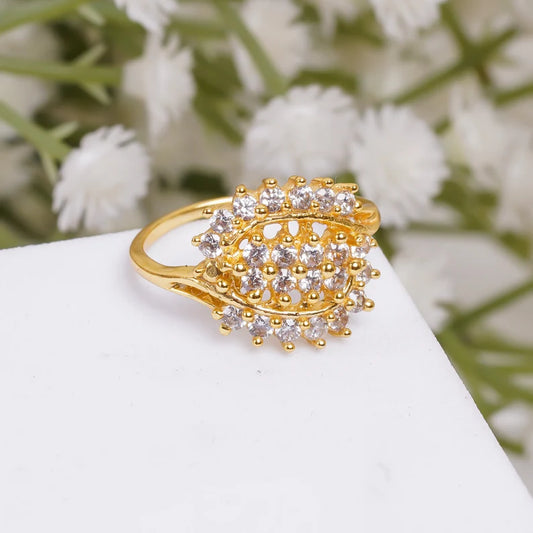 Cubic Zirconia Gemstone Women's Handcrafted Ring