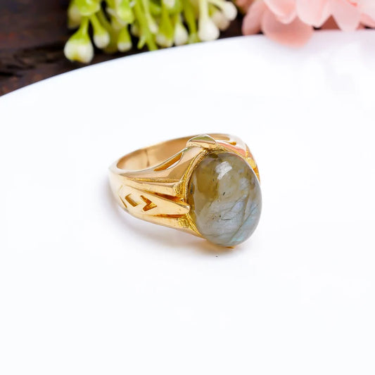 Labradorite Natural Gemstone Handcrafted Statement Ring