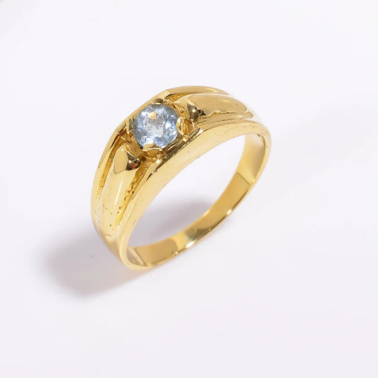 Cubic Zirconia Natural Gemstone Women's Statement Ring