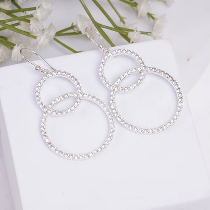 Cubic Zirconia Gemstone Handcrafted Drop Earrings