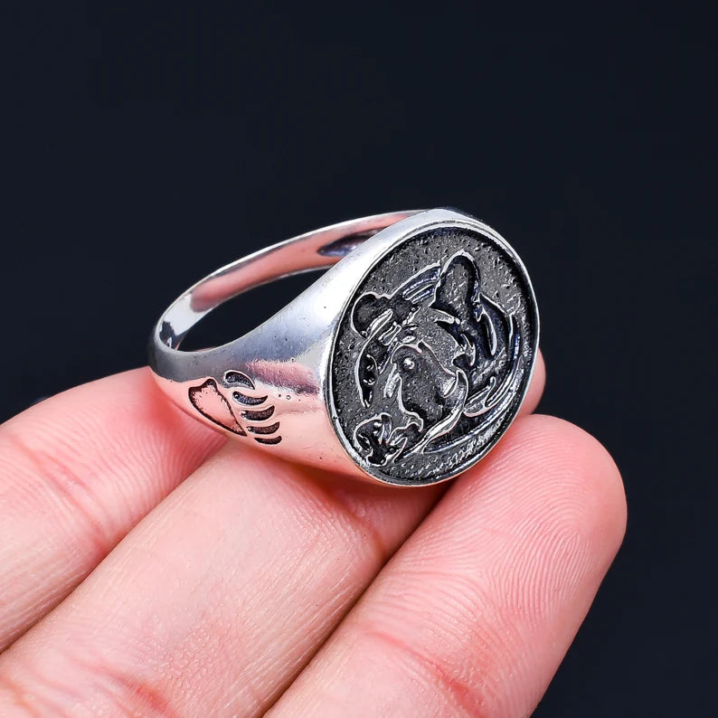 Tiger Handcrafted Statement Animal Design Ring