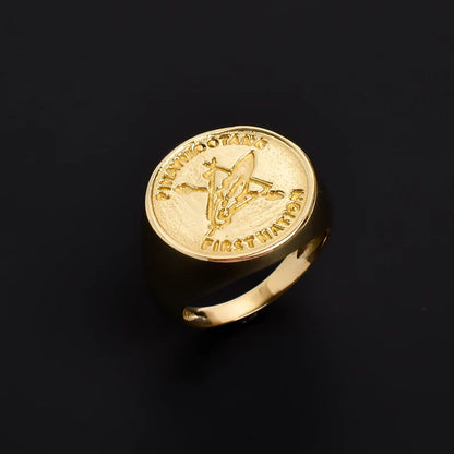 Triangular Sign Handcrafted Statement Minimalist Ring