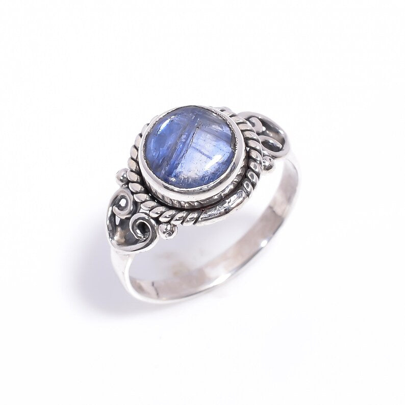 Kyanite Handcrafted Statement Natural Gemstone Ring