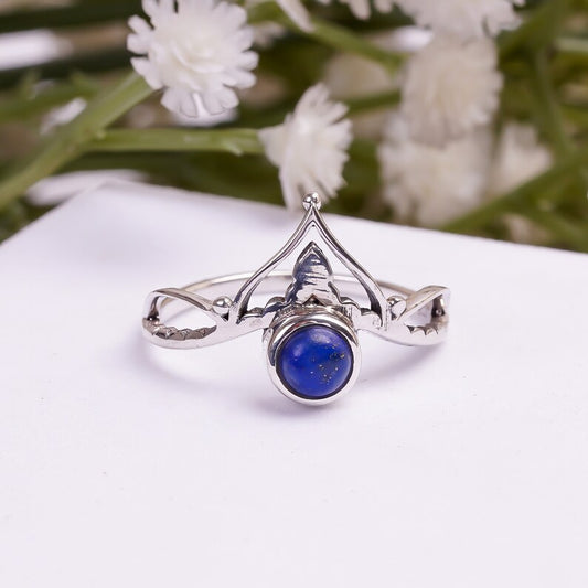 Lapis Lazuli Handcrafted Natural Gemstone Ring