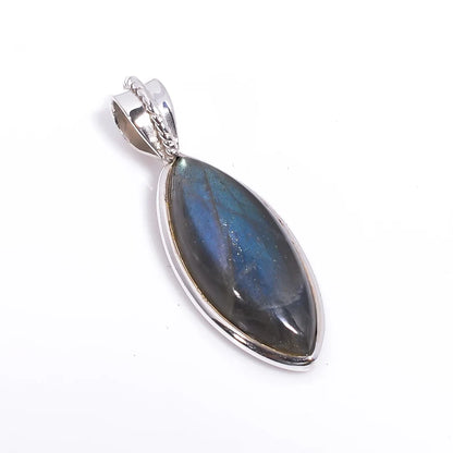 Labradorite Gemstone 925 Sterling Silver Pendant