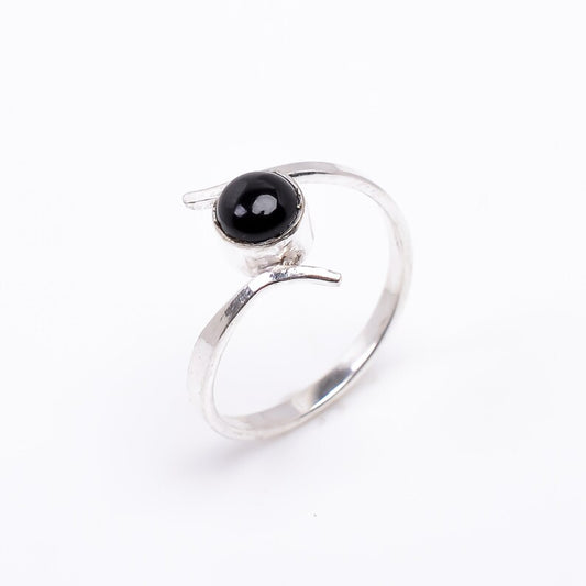 Black Onyx Statement Handcrafted Natural Gemstone Ring