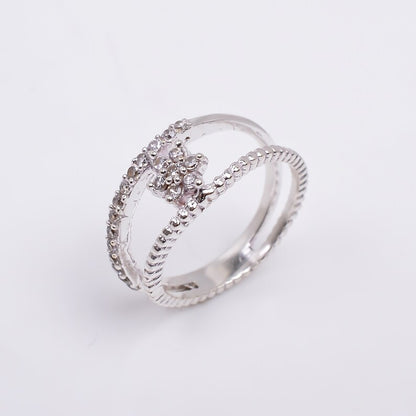 Cubic Zirconia Handcrafted Gemstone Statement Ring