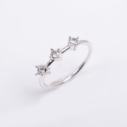 Cubic Zirconia Handcrafted Natural Gemstone Statement Ring