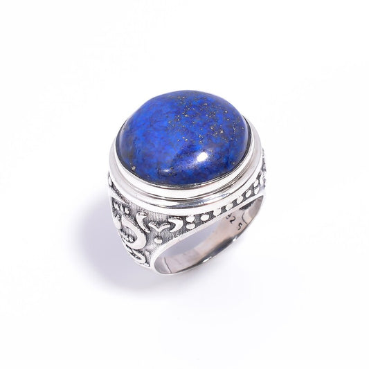 Lapis Lazuli Handcrafted Natural Gemstone Statement Ring