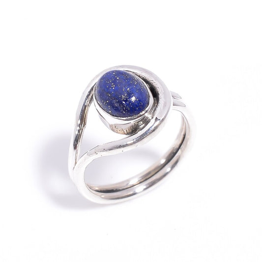 Lapis Lazuli Statement Handcrafted Natural Gemstone Ring