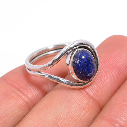 Lapis Lazuli Statement Handcrafted Natural Gemstone Ring
