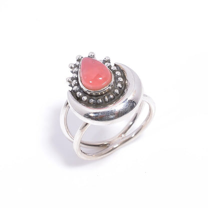 Carnelian Natural Gemstone Handcrafted Statement Ring