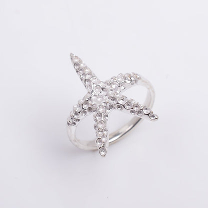 Star Fish Handcrafted Statement Gemstone Ring