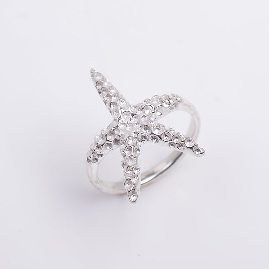 Star Fish Handcrafted Statement Gemstone Ring
