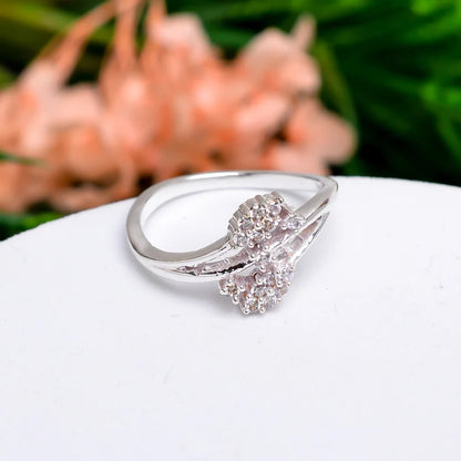 Cubic Zirconia Handcrafted Statement Gemstone Ring