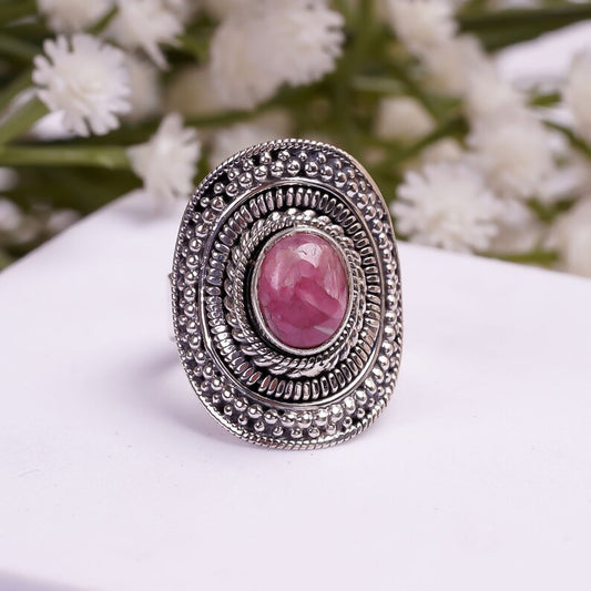 Ruby Handcrafted Statement Natural Gemstone Ring