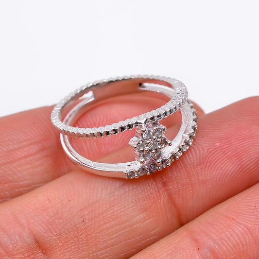 Cubic Zirconia Handcrafted Gemstone Statement Ring