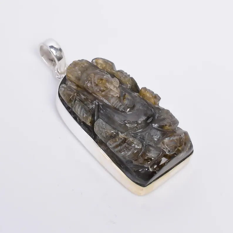 Labradorite Handcrafted Natural Gemstone Minimalist Pendant