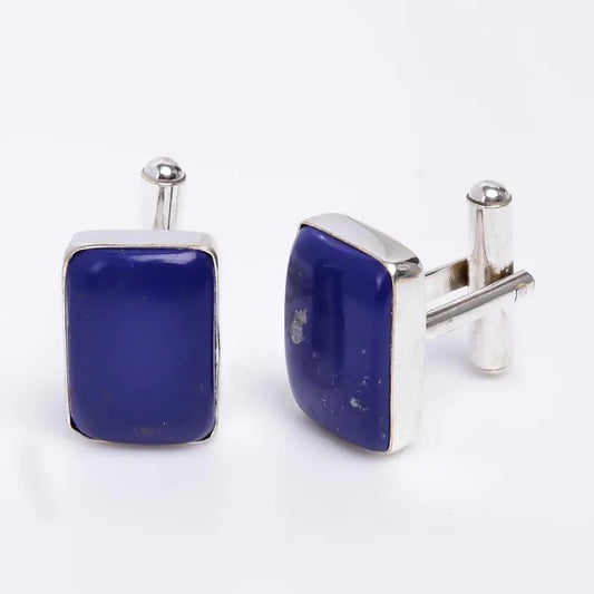 Lapis Lazuli 925 Sterling Silver Cufflinks