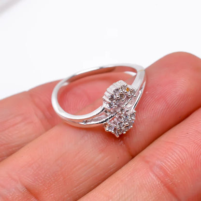 Cubic Zirconia Handcrafted Statement Gemstone Ring
