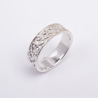 Dainty Minimalist Handcrafted Eternity Band Ring