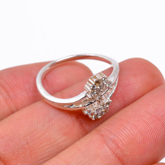 Cubic Zirconia Elegant Minimalist Gemstone Statement Ring